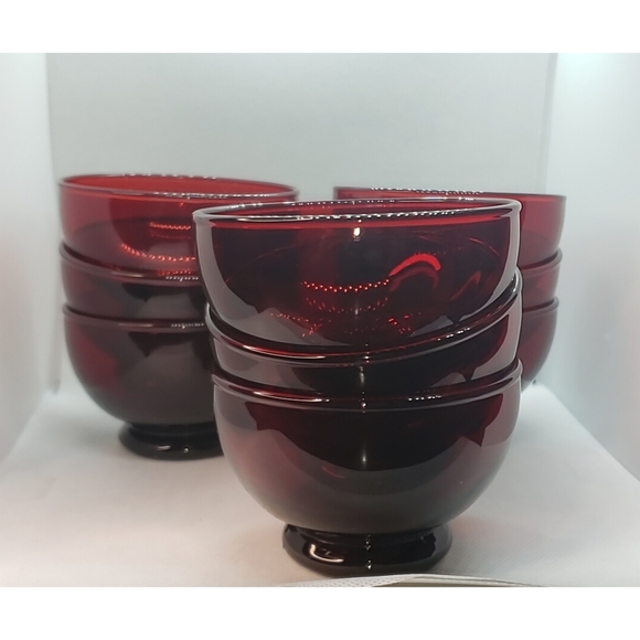 Anchor Hocking Other - vintage Anchor Hocking royal ruby red glass fruit